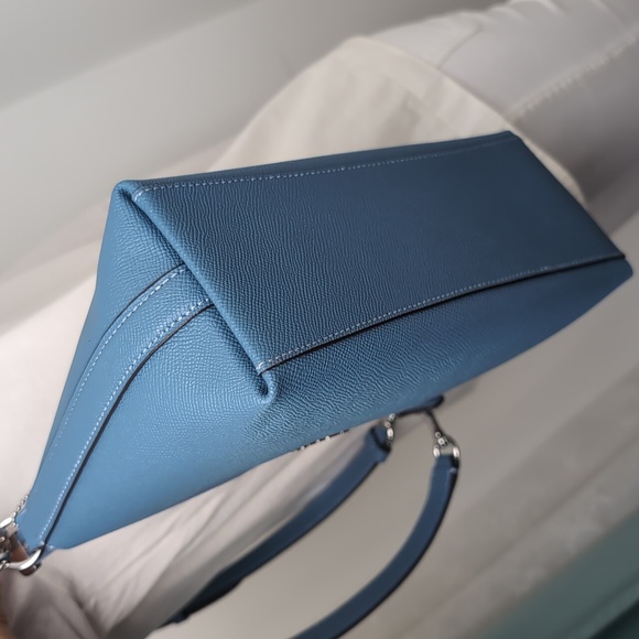 Coach CE584 Clara Leather Shoulder Crossbody Bag Silver/Light Mist (Firm Price) - Picture 11 of 16